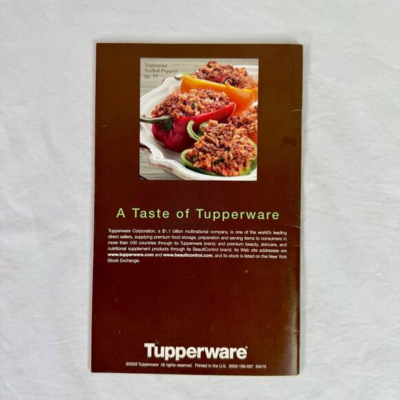 Tupperware Recipes Cookbook A TASTE OF TUPPERWARE 2003 Softcover Book Cooking - Picture 2 of 7